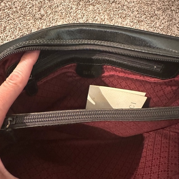 Gucci Black Clutch Vintage Or Men’s or Women’s Toiletry Bag - Red Inside - Picture 10 of 16